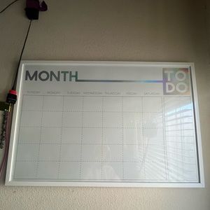 Month To-Do Chrome Whiteboard